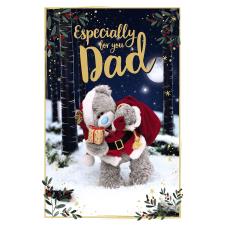 3D Holographic Dad Me to You Bear Christmas Card Image Preview
